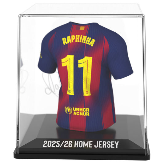 Figura mini de la camiseta de Raphinha del FC Barcelona en estuche - 4