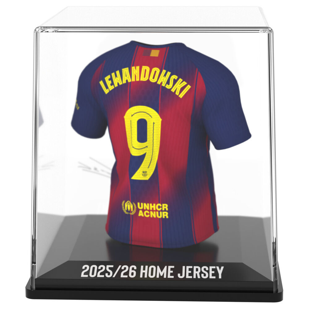 Figura mini de la camiseta de Lewandowski del FC Barcelona en estuche - 4