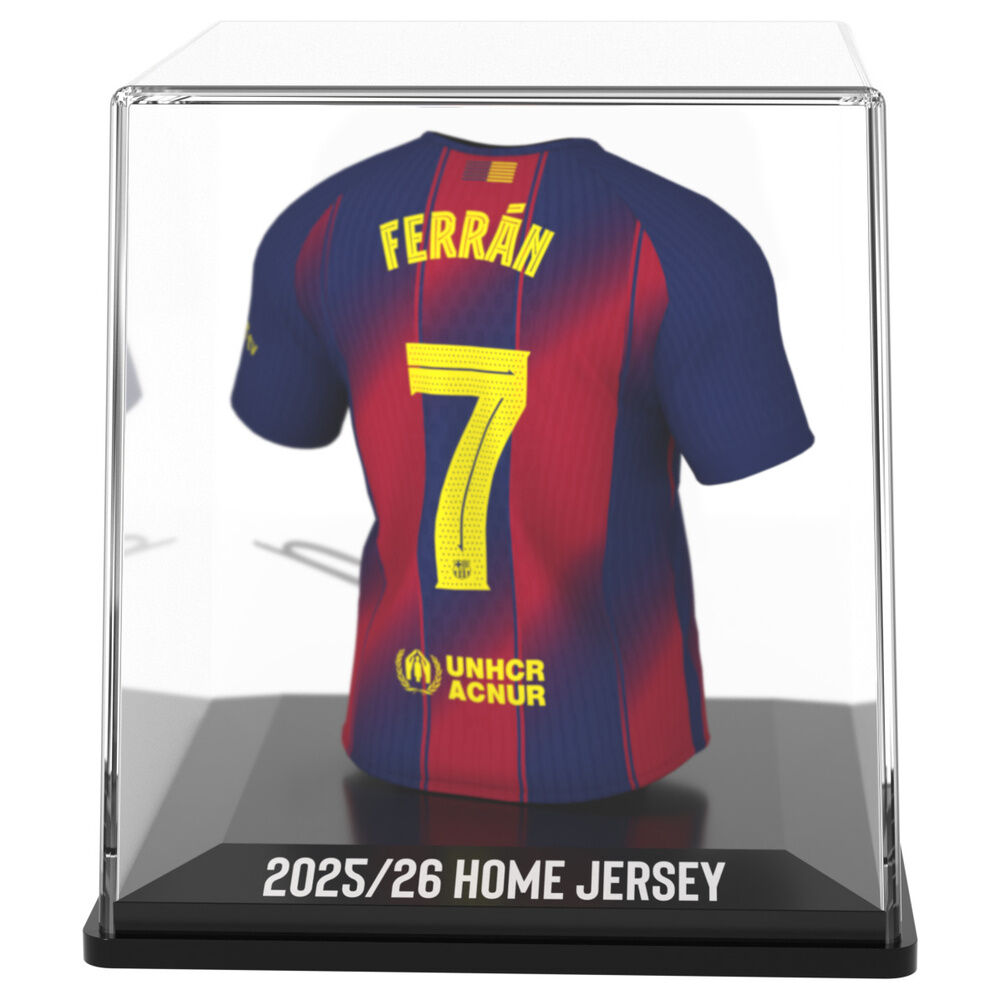 Figura mini camiseta de Ferran Torres del FC Barcelona con estuche - 4