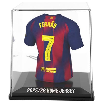 Figura mini camiseta de Ferran Torres del FC Barcelona con estuche - 4