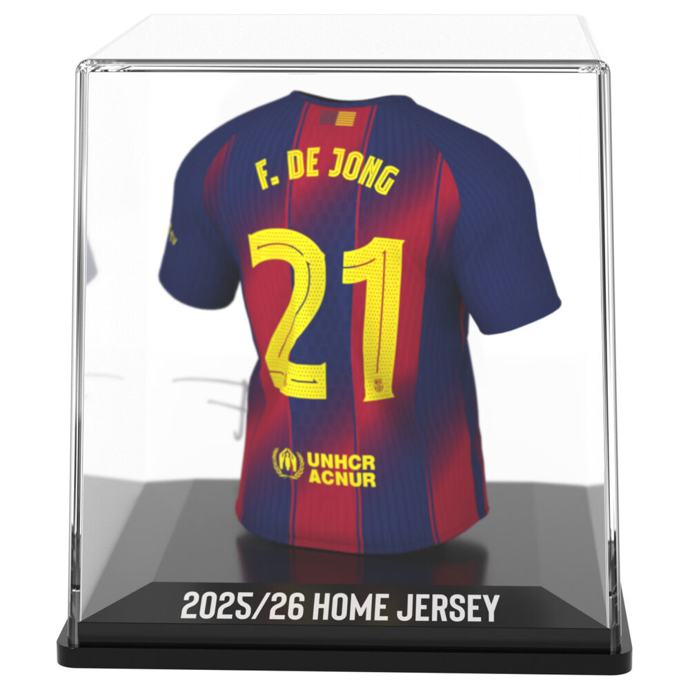 Figura mini camiseta de Frenkie de Jong del FC Barcelona en estuche - 4