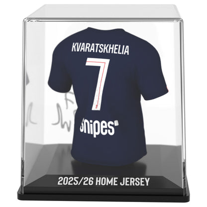 Figura mini camiseta de Kvaratskhelia del PSG en estuche - 4