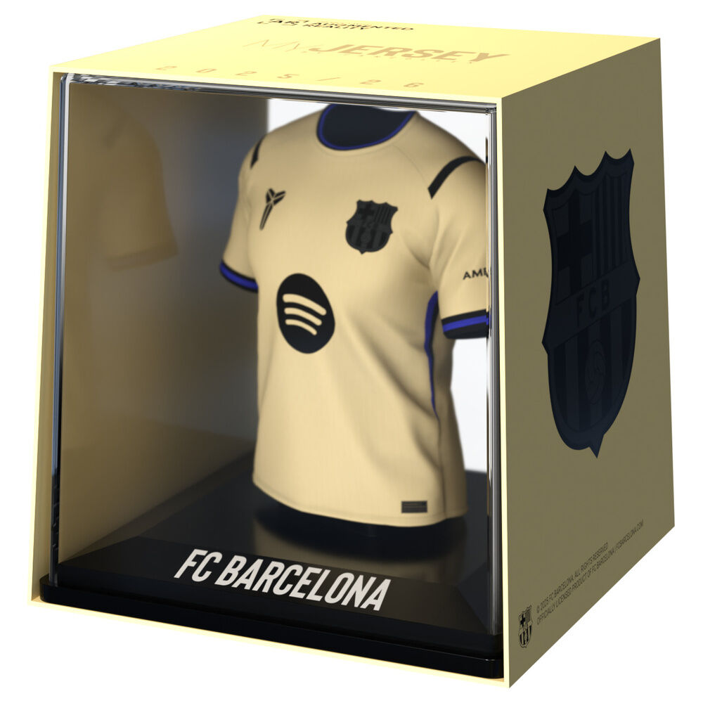 Figura mini de camiseta amarilla del FC Barcelona en estuche transparente - 3