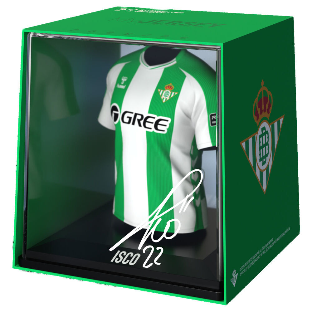 Figura mini camiseta de Isco del Real Betis en estuche verde