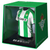 Figura miniatura de la camiseta verdiblanca del Real Betis en estuche