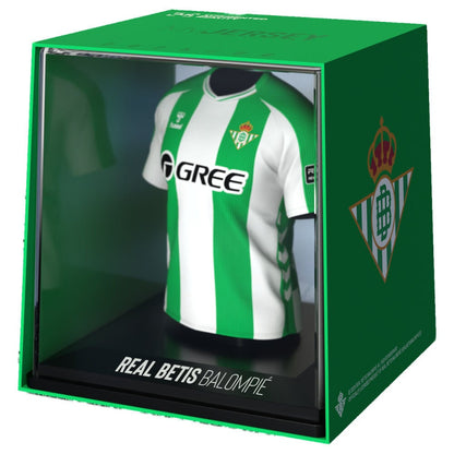 Figura miniatura de la camiseta verdiblanca del Real Betis en estuche