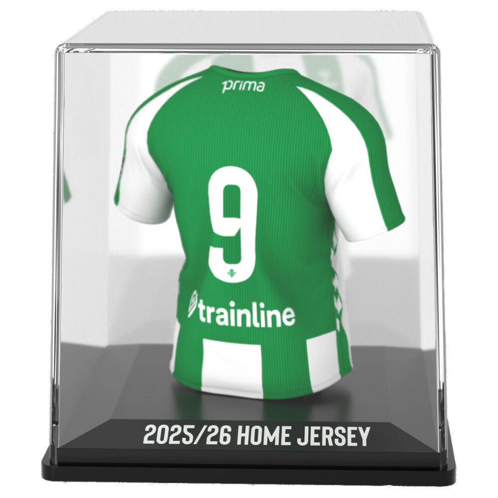 Figura miniatura de la camiseta verdiblanca del Real Betis en estuche - 4