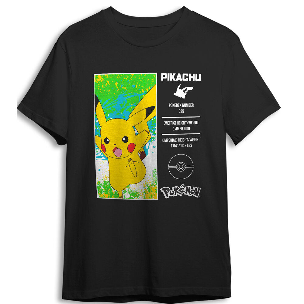 Camiseta infantil negra de Pokémon con Pikachu - 5