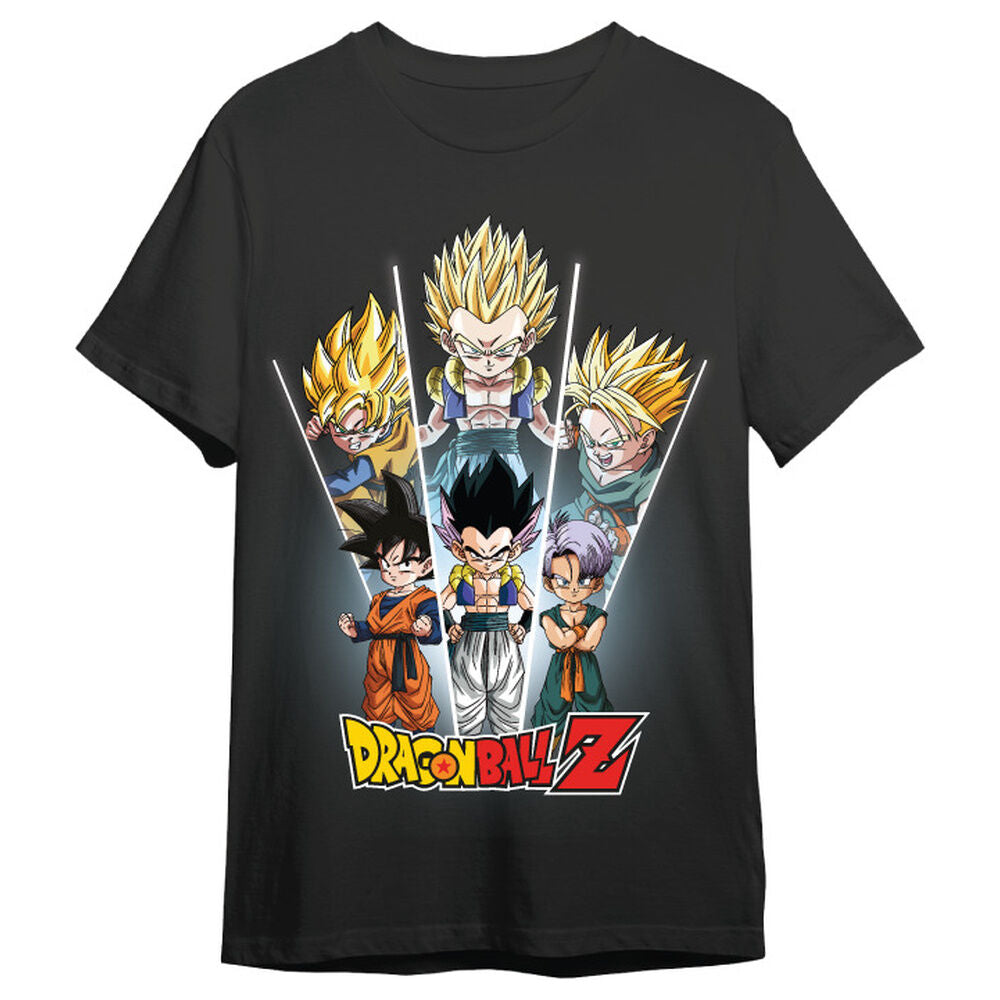 Camiseta negra de Dragon Ball Z con Gotrunks
