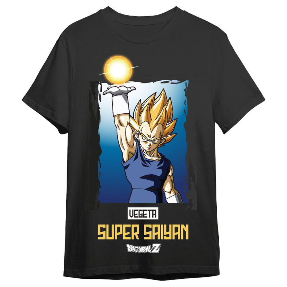 Camiseta negra de Vegeta Super Saiyan de Dragon Ball Z