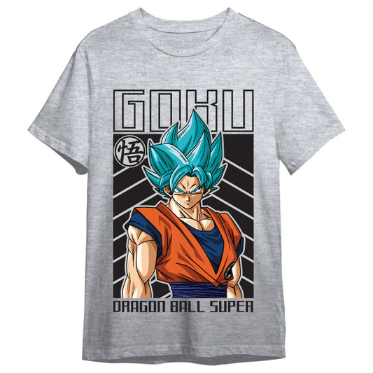 Camiseta gris de Goku Dragon Ball Super con estampado frontal - 3