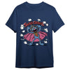 Camiseta azul marino de Barrio Sésamo con estampado de Super Grover