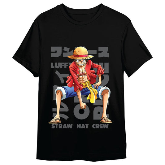 Camiseta negra de Monkey D. Luffy de One Piece - 3