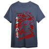 Camiseta azul oscura de Monkey D. Luffy de One Piece