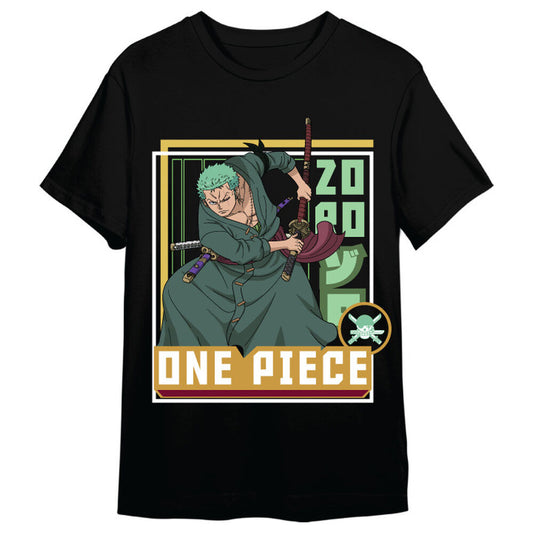 Camiseta negra de Roronoa Zoro de One Piece - 3