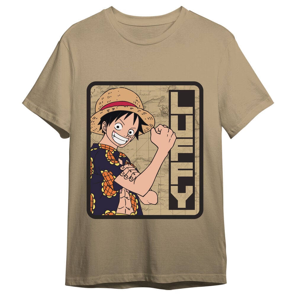 Camiseta beige de Monkey D. Luffy de One Piece - 2