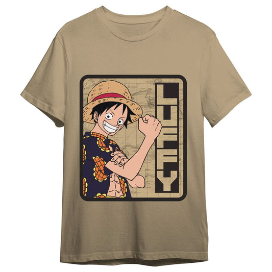 Camiseta beige de Monkey D. Luffy de One Piece - 2