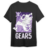 Camiseta negra de One Piece con Monkey D. Luffy Gear 5