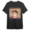 Camiseta negra de One Piece con Monkey D. Luffy