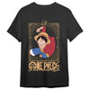 Camiseta negra de One Piece con Monkey D. Luffy