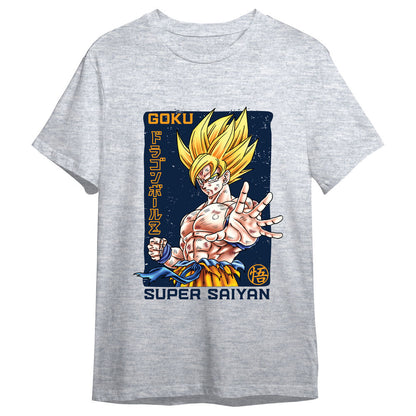 Camiseta gris de Goku Super Saiyan de Dragon Ball Z - 5