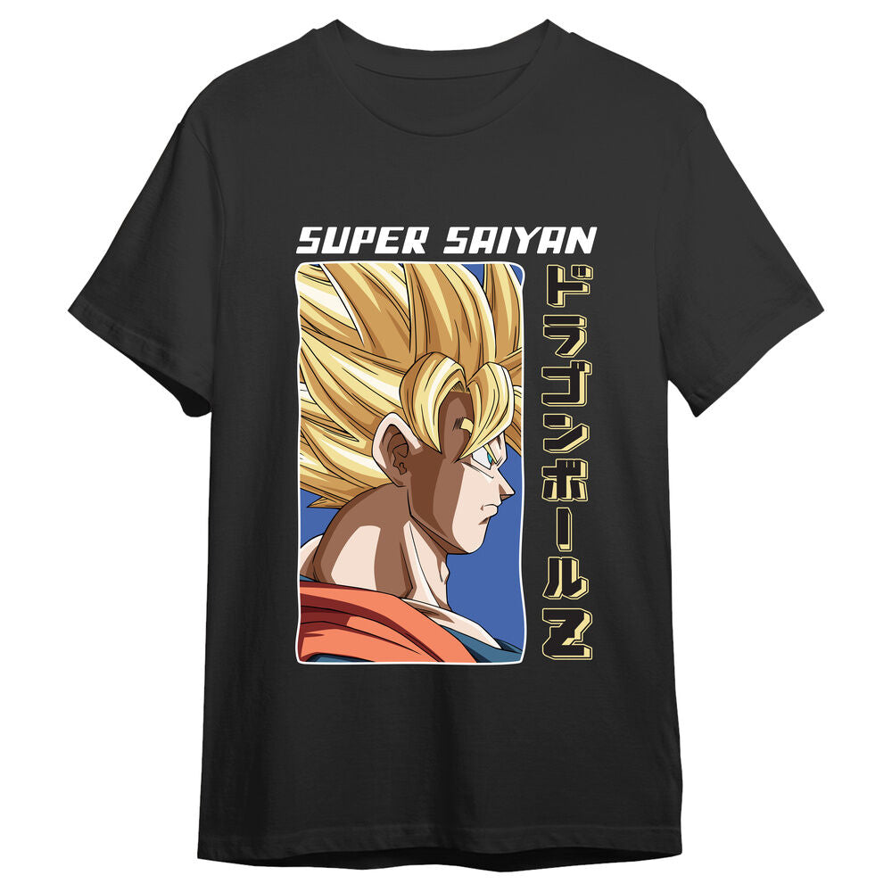 Camiseta negra de Dragon Ball Z con Goku Super Saiyan