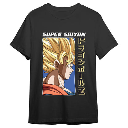 Camiseta negra de Dragon Ball Z con Goku Super Saiyan