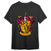 Camiseta negra de Harry Potter con escudo de Gryffindor