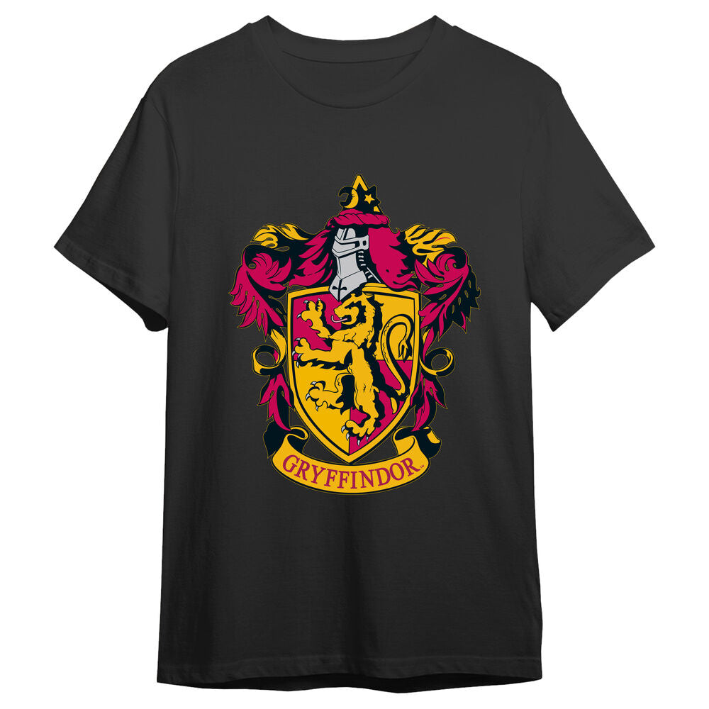 Camiseta negra de Harry Potter con escudo de Gryffindor - 2