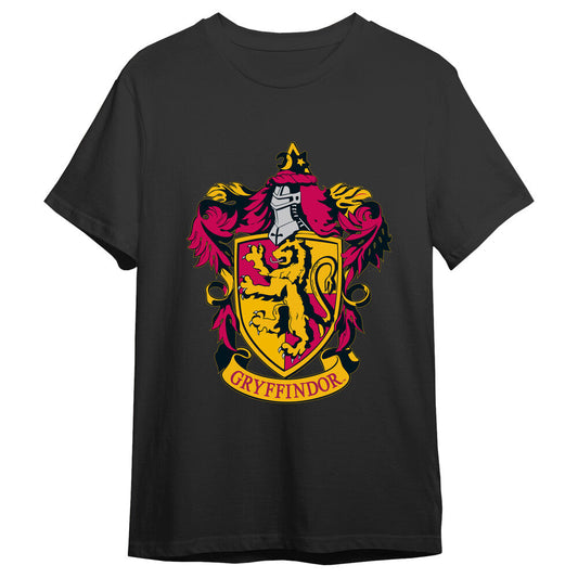 Camiseta negra de Harry Potter con escudo de Gryffindor - 2