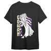 Camiseta negra de Gohan de Dragon Ball Z con estampado frontal