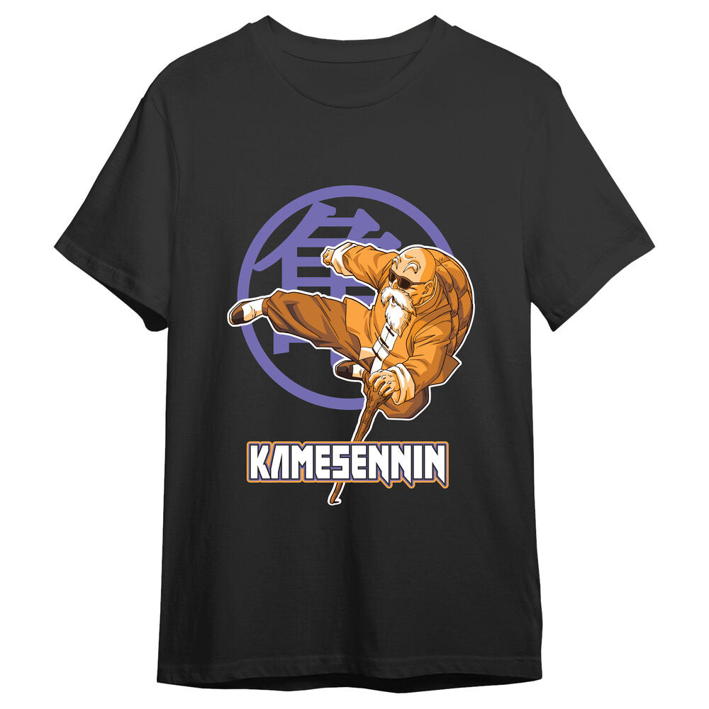 Camiseta negra de Dragon Ball Z con Kamesennin