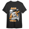 Camiseta negra Naruto Shippuden con ilustración frontal de Naruto