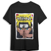 Camiseta negra de Naruto Shippuden con estampado frontal de Naruto