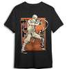 Camiseta negra Naruto Shippuden con Naruto en acción