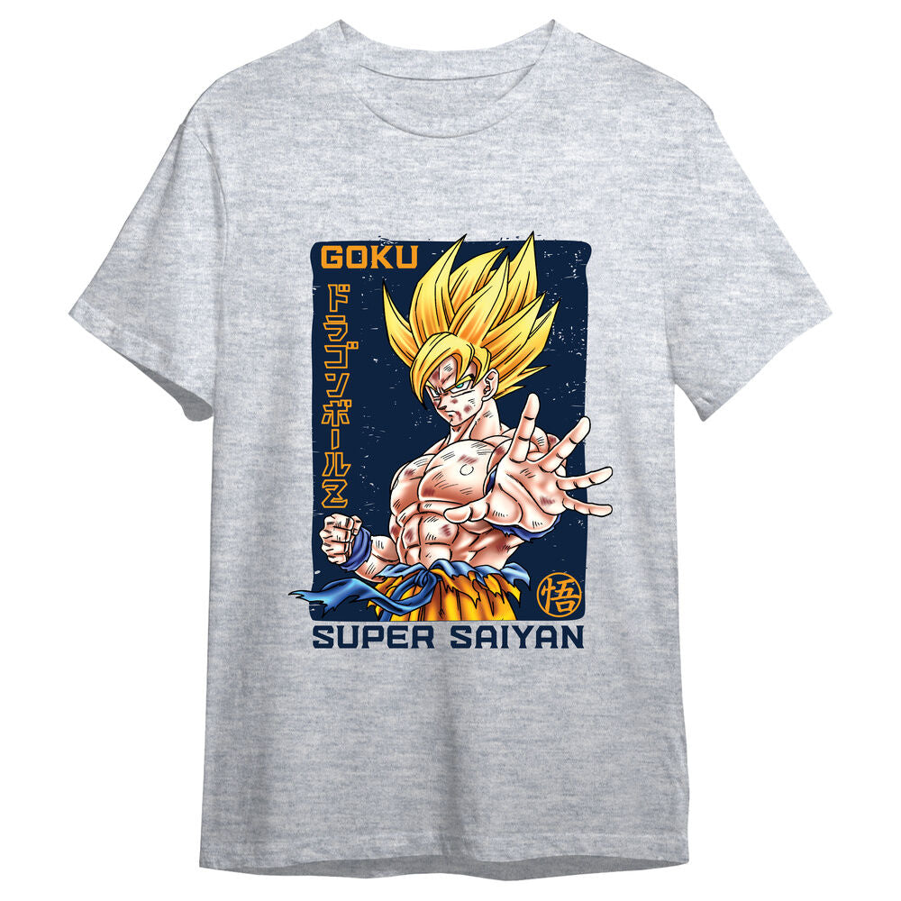 Camiseta gris de Goku Super Saiyan de Dragon Ball Z - 2