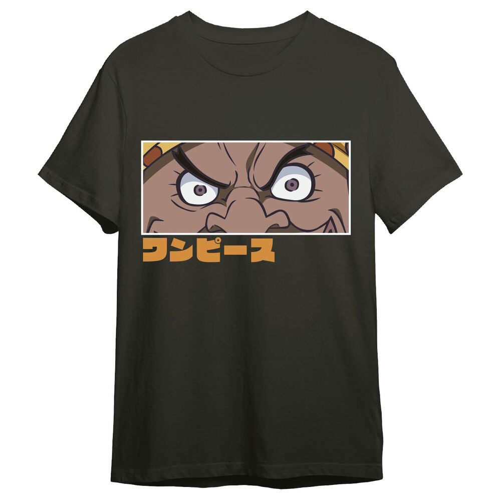 Camiseta negra de One Piece Black Beard Eyes