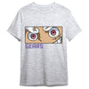 Camiseta gris One Piece Gear 5 Eyes con estampado frontal