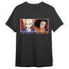 Camiseta negra de Dragon Ball Z con C18 y C17