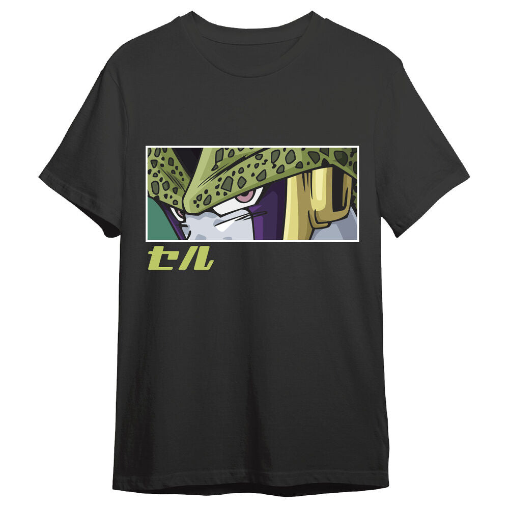 Camiseta negra Cell Eyes de Dragon Ball Super
