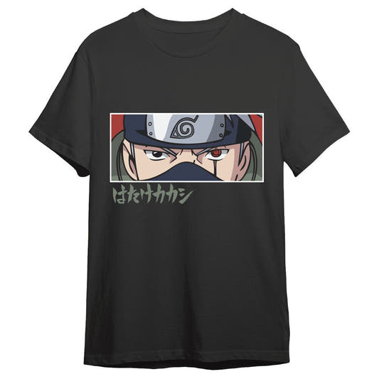 Camiseta negra de Kakashi de Naruto Shippuden - 2