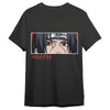 Camiseta negra de Itachi de Naruto Shippuden con diseño de sus ojos