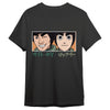 Camiseta negra Naruto Shippuden con Guy Sensei y Rock Lee