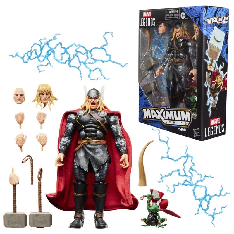 Figura articulada de Thor Marvel Legends Maximum Series con accesorios