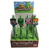 Bolígrafos Minecraft con figuras de personajes en varios colores