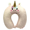 Almohada de viaje en forma de U con diseño de unicornio