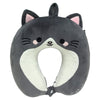Almohada de viaje Relaxeazzz con diseño de gato gris