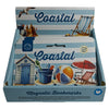 Set de marcapáginas magnéticos Coastal con diseño playero