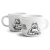 Set de dos tazas blancas de porcelana con diseño Stormtrooper de Star Wars