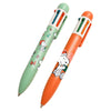 Bolígrafos multicolor Peanuts con Snoopy y Woodstock en diseños verde y naranja